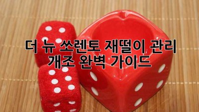 더 뉴 쏘렌토 재떨이 관리 & 개조 완벽 가이드