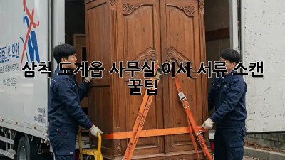 삼척 도계읍 사무실 이사, 서류 스캔 꿀팁! 🗂️✨